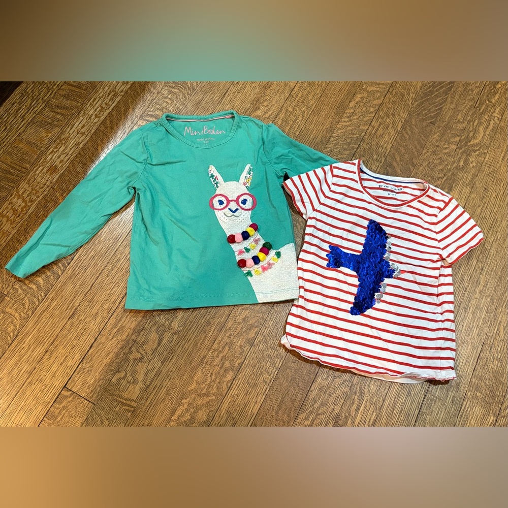 Mini Boden shirt bundle 3-4 year